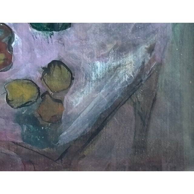 Green Art Still Life Painting by Ramzi Ghotbaldin; French Painter 2005 For Sale - Image 8 of 9