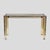 Vintage Italian Console Table in Brass and Chrome Metal, 1970s For Sale - Image 10 of 12