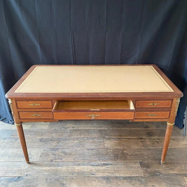 19th Century French Walnut Louis XVI Desk For Sale - Image 12 of 12