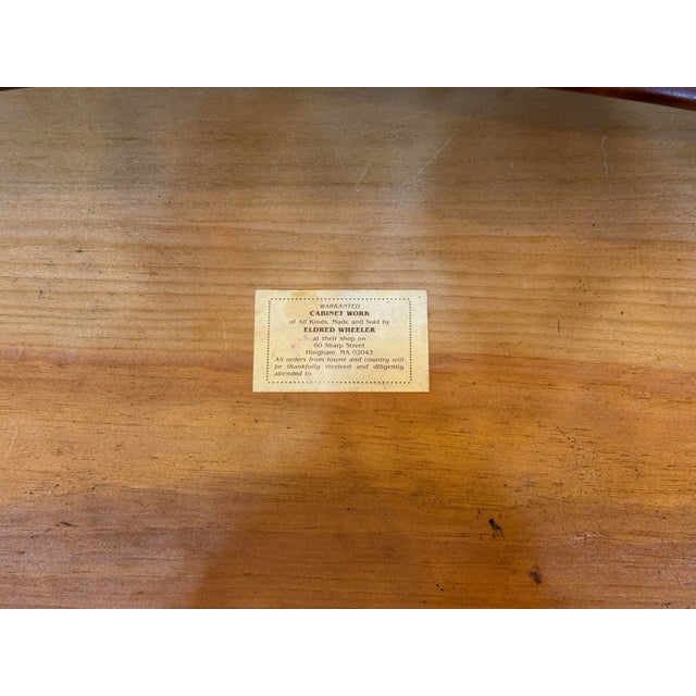 Brown 20th Century Vintage Eldred Wheeler Cherry Wood Serpentine Chest For Sale - Image 8 of 9