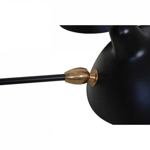 5-Arm Spider Lamp by Serge Mouille For Sale - Image 4 of 17