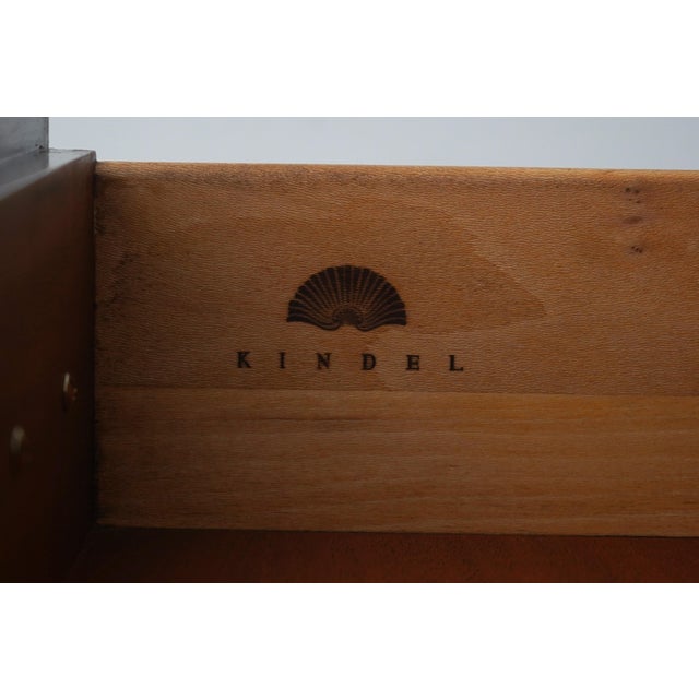 1990s Kindel Mahogany Queen Anne Style Highboy Chest For Sale - Image 16 of 16