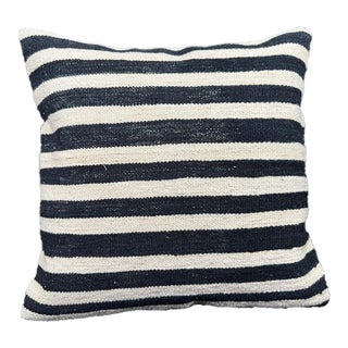 Turkish Hemp Pillow Cushion Natural Beige Black Cushion Cover 20x20 For Sale