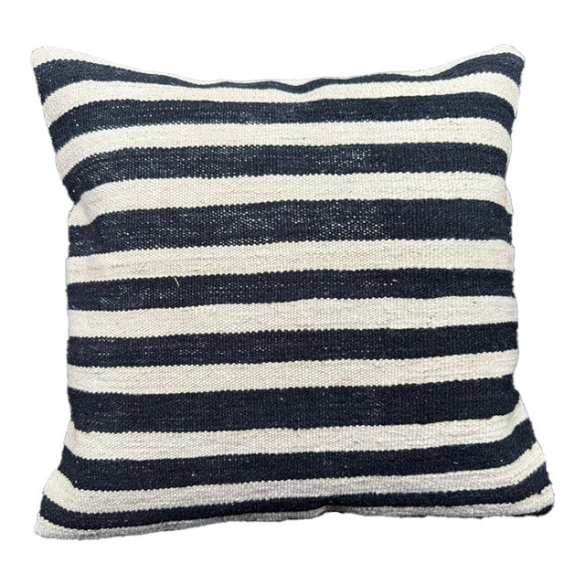 Turkish Hemp Pillow Cushion Natural Beige Black Cushion Cover 20x20 For Sale