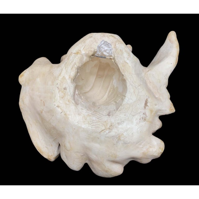 1960's Unbranded Wall Mount Sculpture, Angel Figure, Classical Cherub, Putto, Left Facing, Heavyweight For Sale - Image 10 of 14