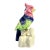 Vintage Glazed Ceramic Bird With Flower Frog For Sale