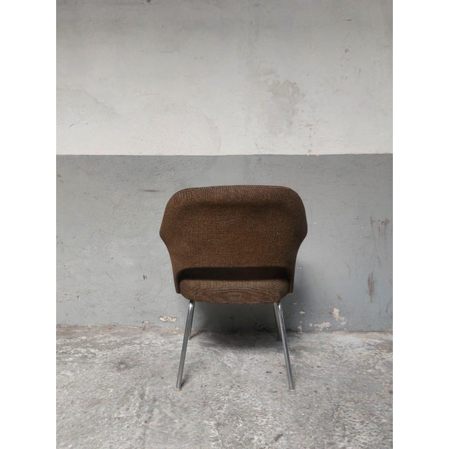 Textile Vintage Lounge Chair in Woolen Fabric, 1960s For Sale - Image 7 of 18