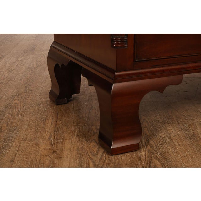 Henkel Harris Chippendale Style Mahogany Tall Chest For Sale - Image 9 of 18