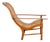 Antique Lounge Chair with Curved Seat & Extended Back For Sale
