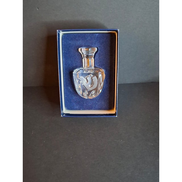 Rosenthal Classic 24% Lead Crystal Dreidel Judaica 3.5" Hand Cut W/ Original Box For Sale - Image 14 of 17