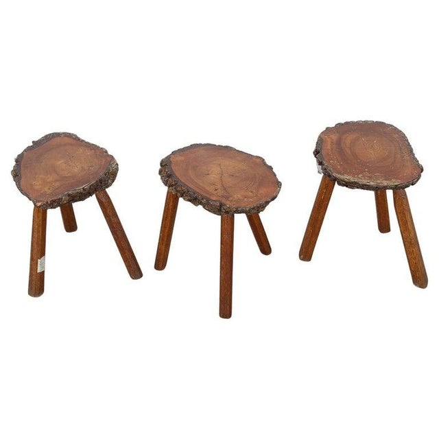 Set of Live edge side tables Charming live edge rustic side tables.