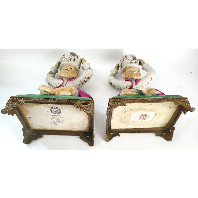 Monkey Candlesticks Pair For Sale - Image 13 of 14