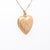 Metal Mid-Century 14k Gold Brite-Cut Figural Heart Locket Pendant For Sale - Image 7 of 14