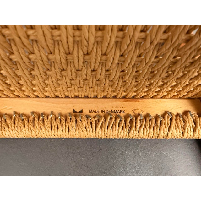Model 84 Dining Chairs in Teak and Paper Cord by Niels Otto Møller for Jl Møllers, Denmark, 1970s, Set of 4 For Sale - Image 6 of 8
