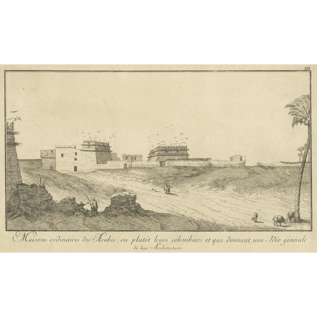 Norden, Arab Houses and Pigeon Towers in Egypt, Engraving, 1755 For Sale - Image 3 of 9