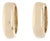 Medium Thick Huggie Hoops, 14k Yellow Gold, Length .5 Inches, Pair For Sale