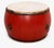 Wood Monumental Antique 48" Chinese Ceremonial Drum Round Table Red Lacquered For Sale - Image 7 of 18