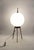 Metal Mid-Century Tripod Brass Table Lamp, 1950s For Sale - Image 7 of 18