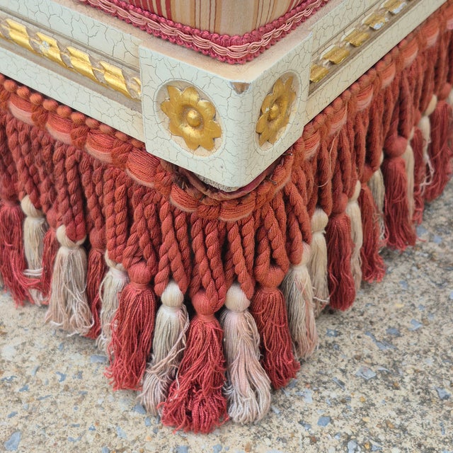 1990s Meroni Francesco Attr. Italian Neoclassical Style Arm Chair For Sale - Image 10 of 17