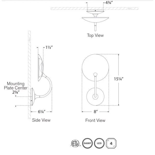 Traditional Thomas O'Brien for Visual Comfort Signature Keira Medium Wall Wash Sconce in Hand-Rubbed Antique Brass For Sale - Image 3 of 3