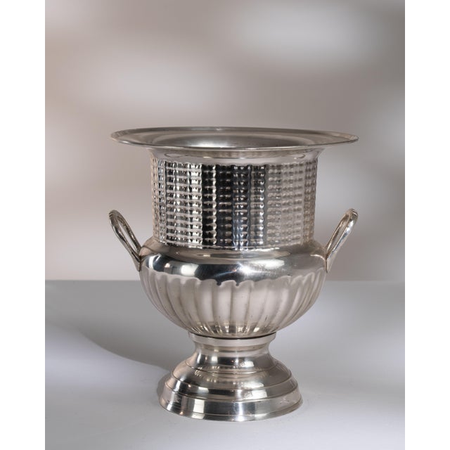 Mid 20th Century France Neoclassical Silver Ice Bucket For Sale - Image 14 of 15