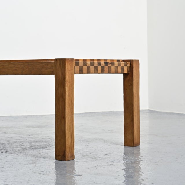 Graphic Two-Tone Wood Coffee Table, 1960 For Sale - Image 4 of 13