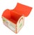 Textile Vintage Madagascar Woven Raffia Domed Toy Box Trunk With Swan Appliqué For Sale - Image 7 of 12