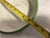 Vintage Enamelware Bowls Set of Two Nesting Bowls Green Exterior With Off White Interior For Sale - Image 10 of 12