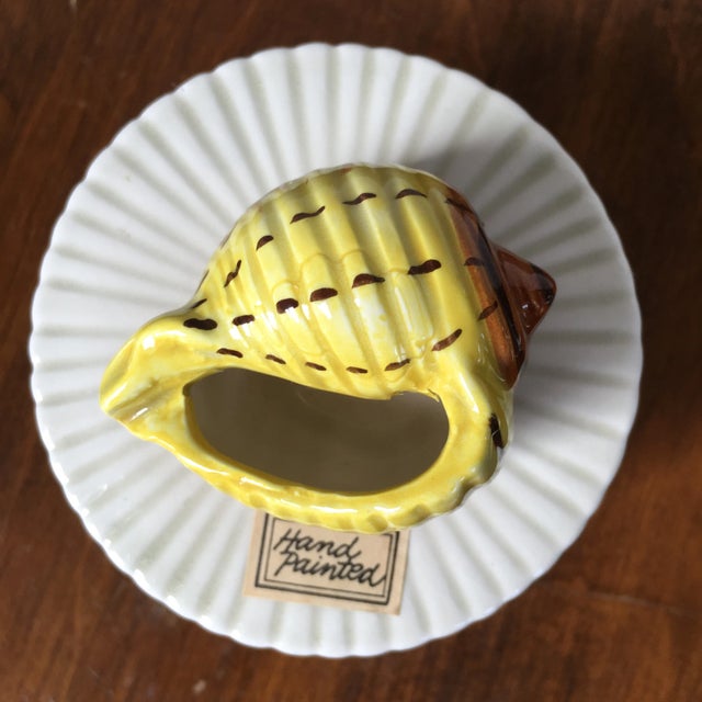 Fitz and Floyd Vintage Fitz & Floyd Ceramic Shell Box For Sale - Image 4 of 12