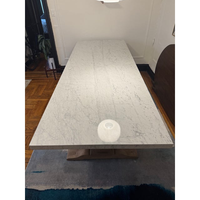 Timothy Oulton Timothy Oulton Georgian Architectural Dining Table in Marble For Sale - Image 4 of 9