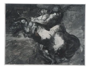 After Auguste Rodin, Strength and Cunning, Engraving