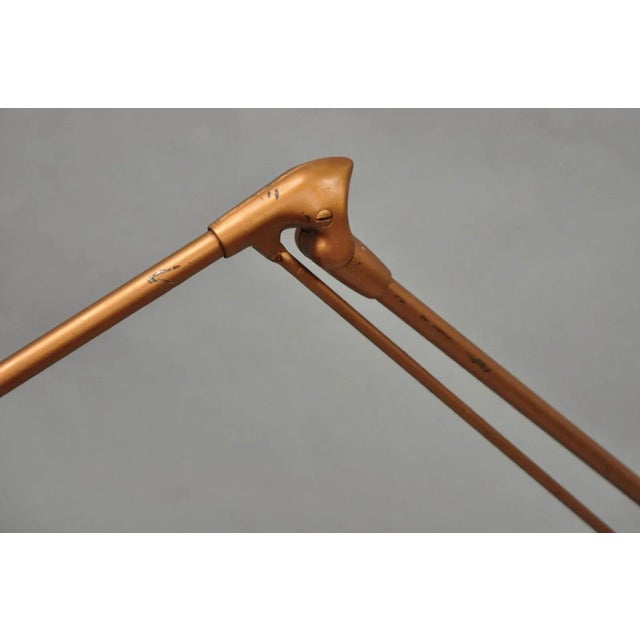 Vintage Dazor Industrial Modern Floating Tall Adjustable Metal Task Floor Lamp For Sale - Image 14 of 14