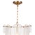 Modern Regina Andrew Echo Glass Pendant, Natural Brass For Sale - Image 3 of 6