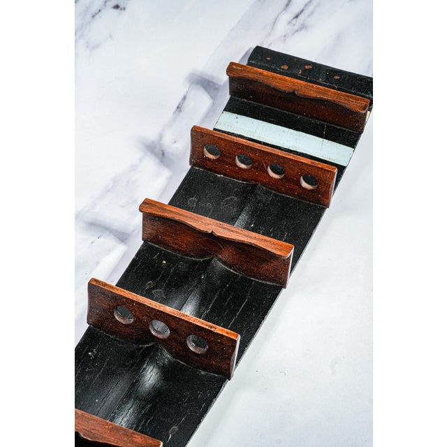 Cambridge University Antique Rowing Oar Trophy Pipe Rack Tobacciana Nautical Theme Home Wall Decor For Sale - Image 10 of 12