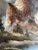 Cabin Vintage Alpine Mountain Landscape Oil Painting by J. E. Lemke For Sale - Image 3 of 6