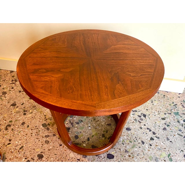 Mid-Century Modern Lane Rhythm Table - Vintage Drum Side Table by Lane Furniture, Rhythm Collection For Sale - Image 3 of 8