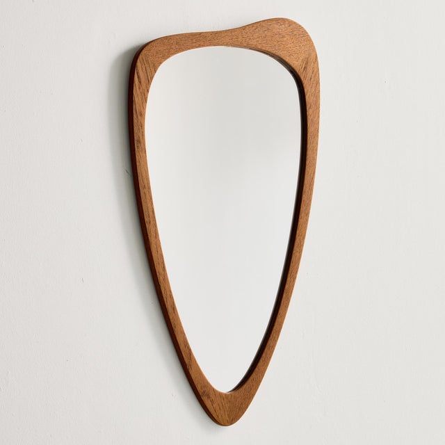 Vintage Teak Framed Mirror, 1960s For Sale - Image 9 of 9