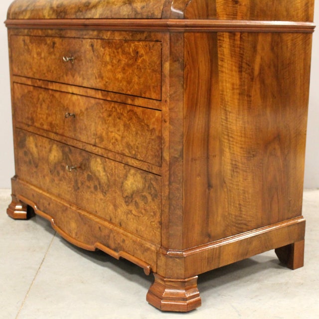 Walnut Drop-Leaf Chest of Drawers, 19th Century For Sale - Image 16 of 18