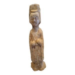 Antique Tang Dynasty Style Terracotta Court Lady Attendant Figurine – Mingqi StyleItem