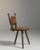 19th Century Sweden Weathered Honey Oak Carved Oak Swivel Chair For Sale - Image 9 of 11