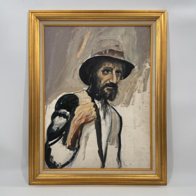 Original Oil Portrait Study “Gold Miner” by D. Dane For Sale - Image 10 of 10