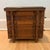 Antique Oak Countertop Sewing Cabinet With Applied Burled Wood Drawer Fronts For Sale - Image 6 of 12