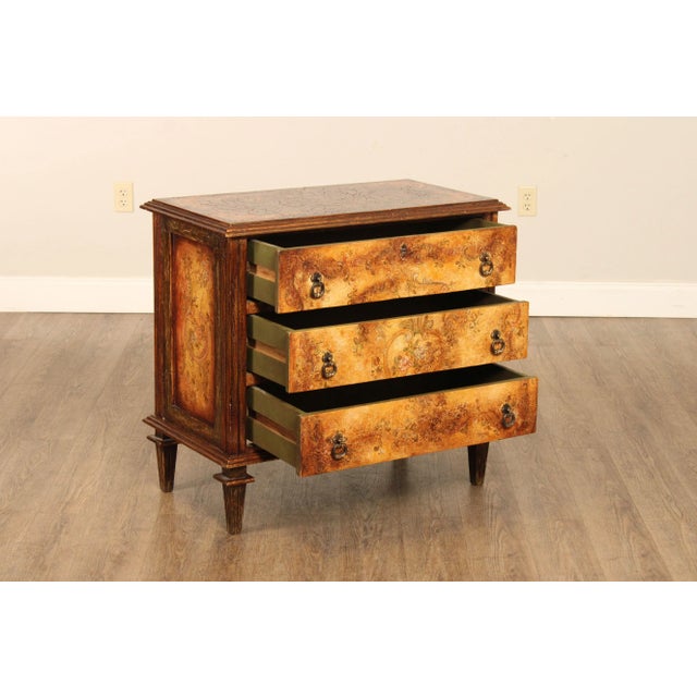 Neoclassical Early 21st Century Peter Andrews Italian Neoclassical Style Distressed Finish Chest of Drawers For Sale - Image 3 of 13