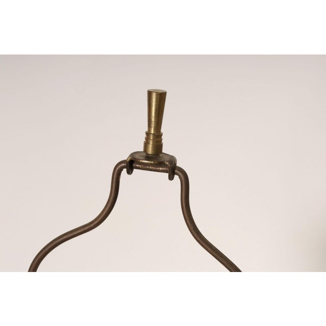 Vintage Verdigris Bronze Columnar Table Lamp by Stewart Ross James for Hansen For Sale - Image 12 of 18