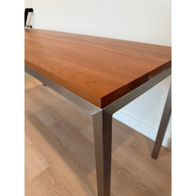 Modern Room & Board Parsons Custom Table For Sale - Image 3 of 10