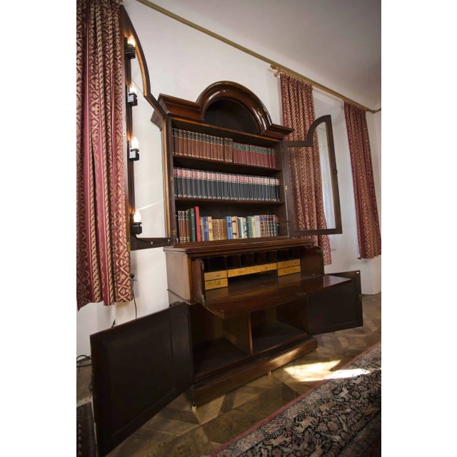 19th Century Bookcase with Secretary by Ludvík Filip For Sale - Image 3 of 7