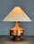 Mid-Century English Teak Table Lamp with Geometric Wood Inlay, 1955 For Sale - Image 6 of 13