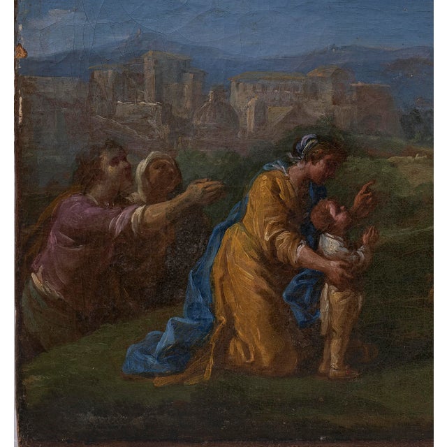 18th Century 18th C. Italian School Biblical Scene Painting For Sale - Image 5 of 7