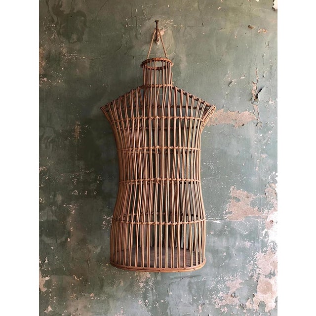Vintage Wicker Mannequin Bust, 1960s - Design - Year: Circa 1960 Materials: Wicker Condition: Very Good Dimensions: 74 cm...