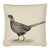Country Linen Pheasant Right Piped Tapestry Cushion With Feather Filler - 45x45cm (18"x18") For Sale